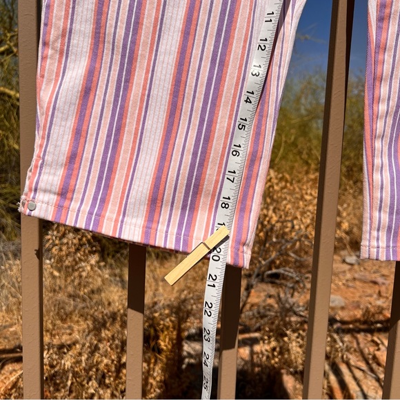 ⬇️Gloria Vanderbilt NWT Women’s Amanda Capri 18 Color Ribbon Pink/Screen Stripe - Picture 8 of 14